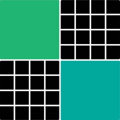 Bento grid layout illustration