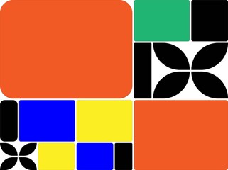 Bento grid illustration design