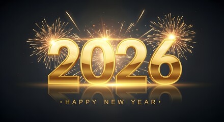 2026 Happy New Year. Happy New Year 2026 celebration.