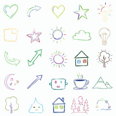 Hand-Drawn Doodle Clipart–Imperfect Sketch Set