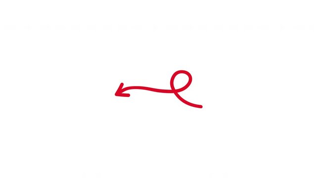 Smooth Wave Line Arrow Motion Transparent