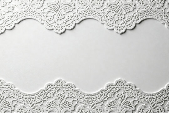 White lace border, elegant design, wedding invitation, scrapbooking, paper craft