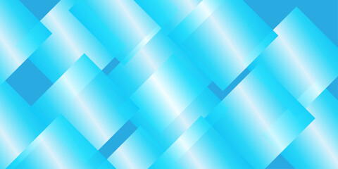Fototapeta premium Abstract blue background pattern with geometric lines and digital cube elements