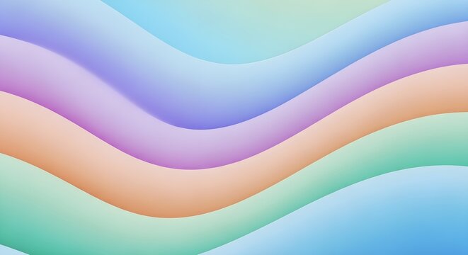 Pastel gradient waves background for graphic design and digital art projects with modern aesthetic style