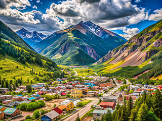 Breathtaking Colorado Mountain Town Surrounded by Snow-Capped Peaks & Lush Valleys