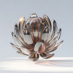 Floating Futuristic Energy Sculpture.generative ai

Short Description:A futuristic energy sculpture made of translucent layered glass in a helix shape, floating above a white background with premium s