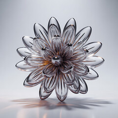 Floating Futuristic Energy Sculpture.generative ai

Short Description:A futuristic energy sculpture made of translucent layered glass in a helix shape, floating above a white background with premium s