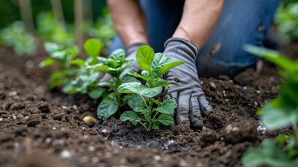 Community engagement in sustainability  planting trees and promoting local food production