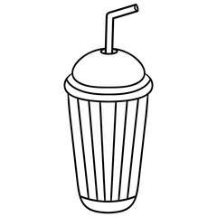 drink cup with straw