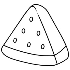 watermelon fruit slice vector illustration