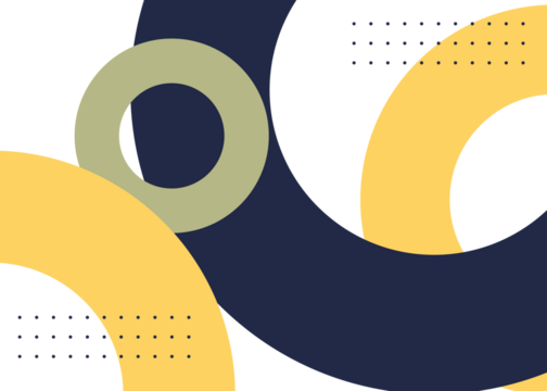 Abstract geometric background with circles and dots design