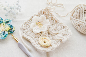 編み物 簡単コースター作り