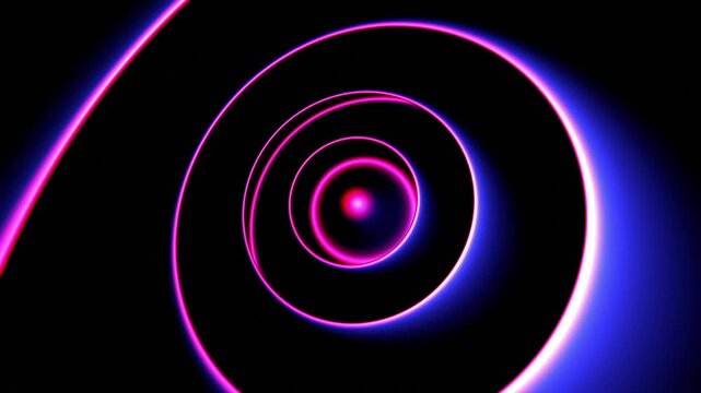 Black bubble wave VJ loop with neon lights