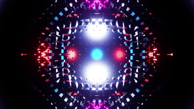 Steel blue with red and piank Equalizer VJ loop for music party background