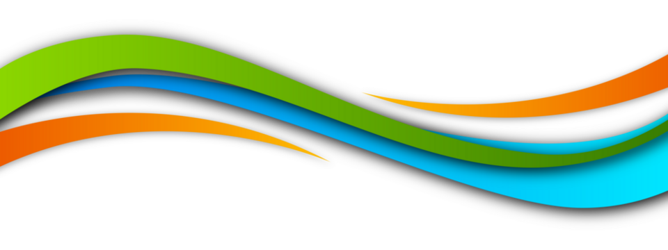 Colorful wavy lines abstract background design template