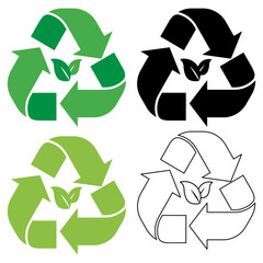 Web Recycling, Sustainability, Environment, Eco-friendly, Vector, Icon, Green, Conservation, Reduce, Reuse, Waste management, Earth day