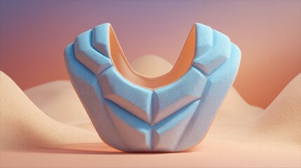 Geometric soft rectangular safety mat outline design