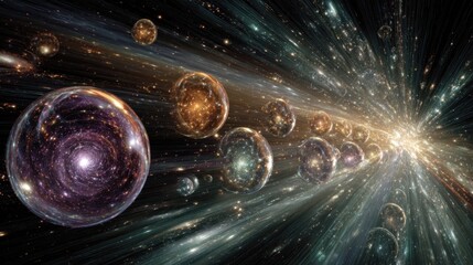 Digital Art of Space Nanoparticles and Galactic Phenomena in Outer Space