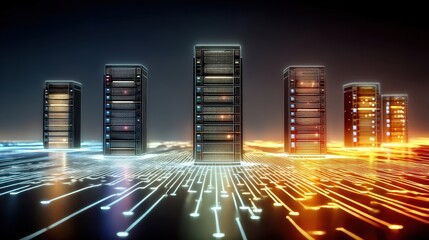 Data center infrastructure management virtual environment digital technology network operations dynamic viewpoint futuristic concept for seo impact