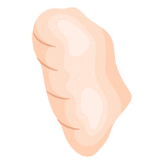 Fototapeta premium Vector illustration of a fresh raw chicken wingette