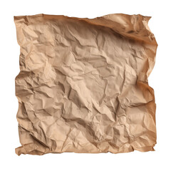 Obraz premium Torn and Wrinkled Paper Texture: a close-up image showcases the intricate texture of crumpled, brown paper, its folds and creases telling a story of use and transformation.