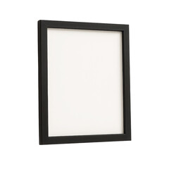 Minimalist Black Vertical Picture Frame Mockup Isolated Product Shot isolated PNG with Transparent Background