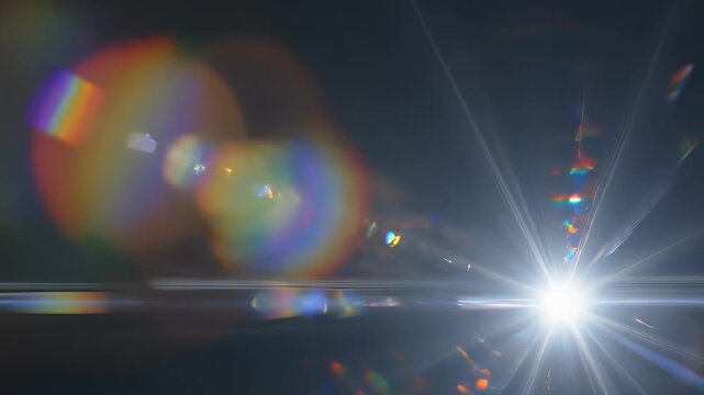 Abstract Concept of Hope and Illumination A Brilliant Light Shines Brightly on a Dark Background, Capturing the Innovative and Growth Oriented Essence of Breakthroughs in Technology.