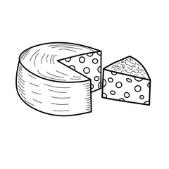 Cheese doodle pattern background. Cheese Seamless Pattern. Cheese background pattern. 