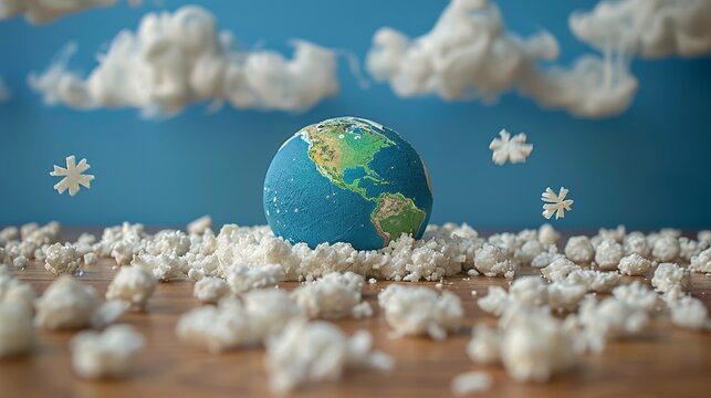 Global inflation concept earth surrounded by percentage symbols indicating economic pressure - Powered by Adobe