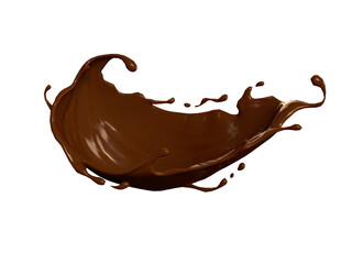 溶けたチョコレートの3Dイラスト