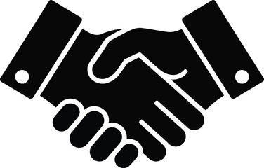 Handshake icon symbolizing agreement partnership and collaboration