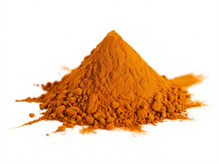 Turmeric powder, vibrant and aromatic, adding rich color and flavor to culinary creations and wellness rituals around the world, a spice cabinet staple