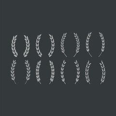 Design elements collection for crest making