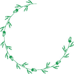 Hand drawn wedding calligraphy bridesmaid text and heart vector template.