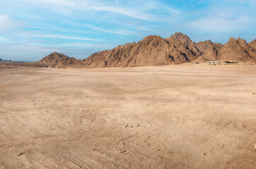 Scenic desert landscape near Sharm el Sheikh, South Sinai, Egypt