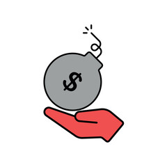 Icon a Debt Obligation, isolated against a clean background.