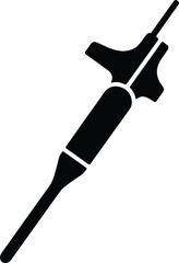 Illustration dart with flights silhouette vector