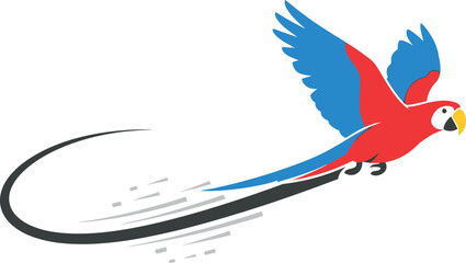 Obraz premium Vector illustration of a blue flying bird in a hand, surrounded by water and nature design elements