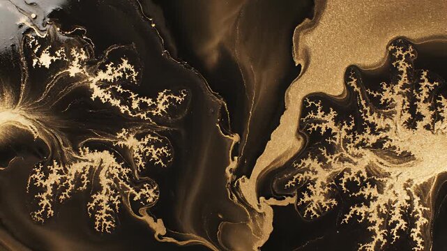 Abstract Painting with Tree and River, Symbolizing Creativity and Innovation, Perfect for Backgrounds or Presentations of Artistic Freedom and Unlimited Possibilities, 4K UHD Video.