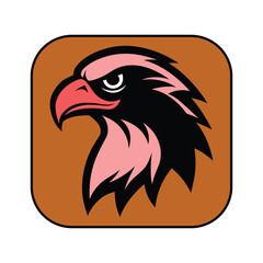 Obraz premium eagle head mascot logo vector illustration.