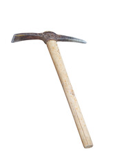 Pickaxe isolated on transparent background