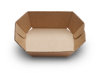 Cardboard box isolated on transparent background
