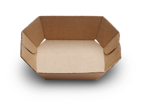 Cardboard box isolated on transparent background