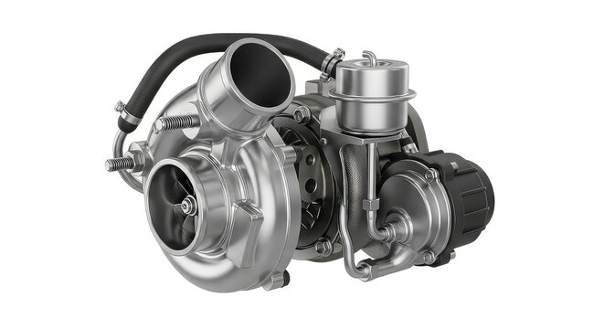 High-Performance Automotive Turbocharger With Compressor and Hoses For Efficient Engine Power And Boost