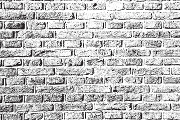 Distressed Black and White Brick Wall Texture