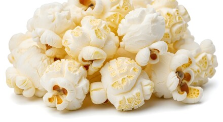 popcorn on white background