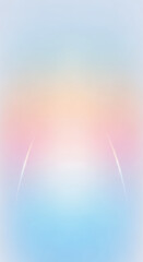 Abstract background featuring a smooth pastel gradient of blue, pink, and peach colors, with a subtle glowing arch of light at the center. Ideal for elegant, feminine, wellness.