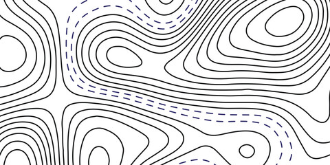 Topographic map. geographic line World map  with elevation assignments. contour maps. Vector illustration.  © Wahid photos