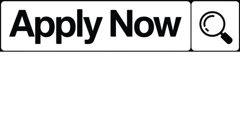 Apply now button with search icon