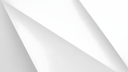 Abstract white background featuring geometric shapes and subtle shadows creating depth and dimension